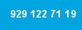 929 122 71 19 929 122 71 19